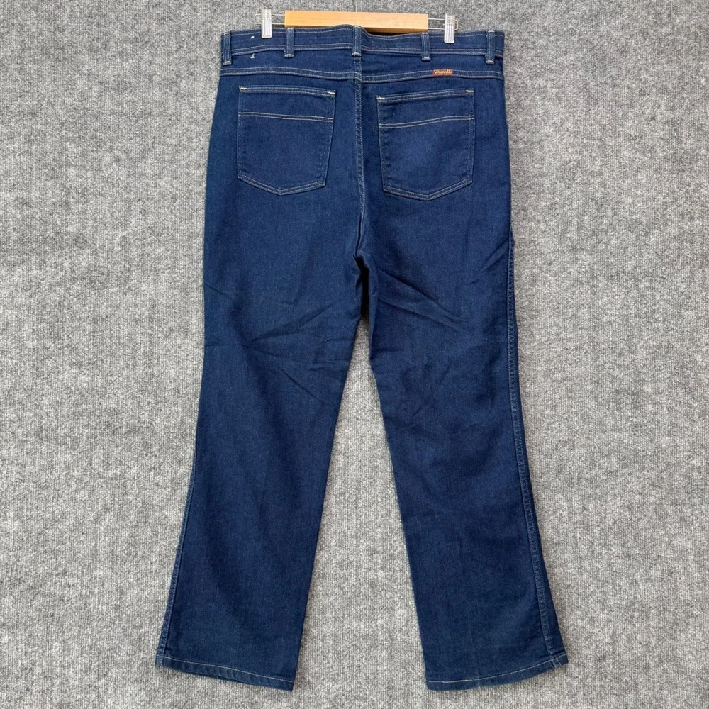 Vintage‎ Wrangler 85498PS Jeans Mens Dark Wash Denim 38x30 Made in USA Elite
